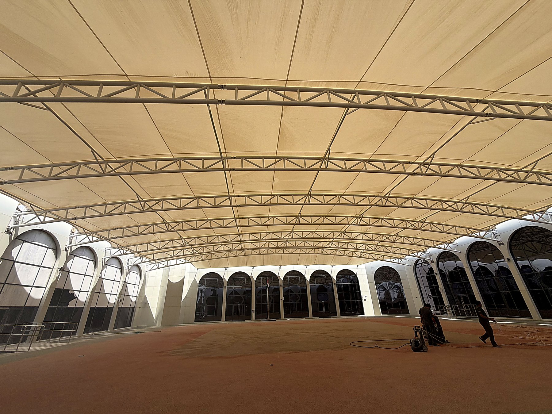 Al Wathba School covered courtyard